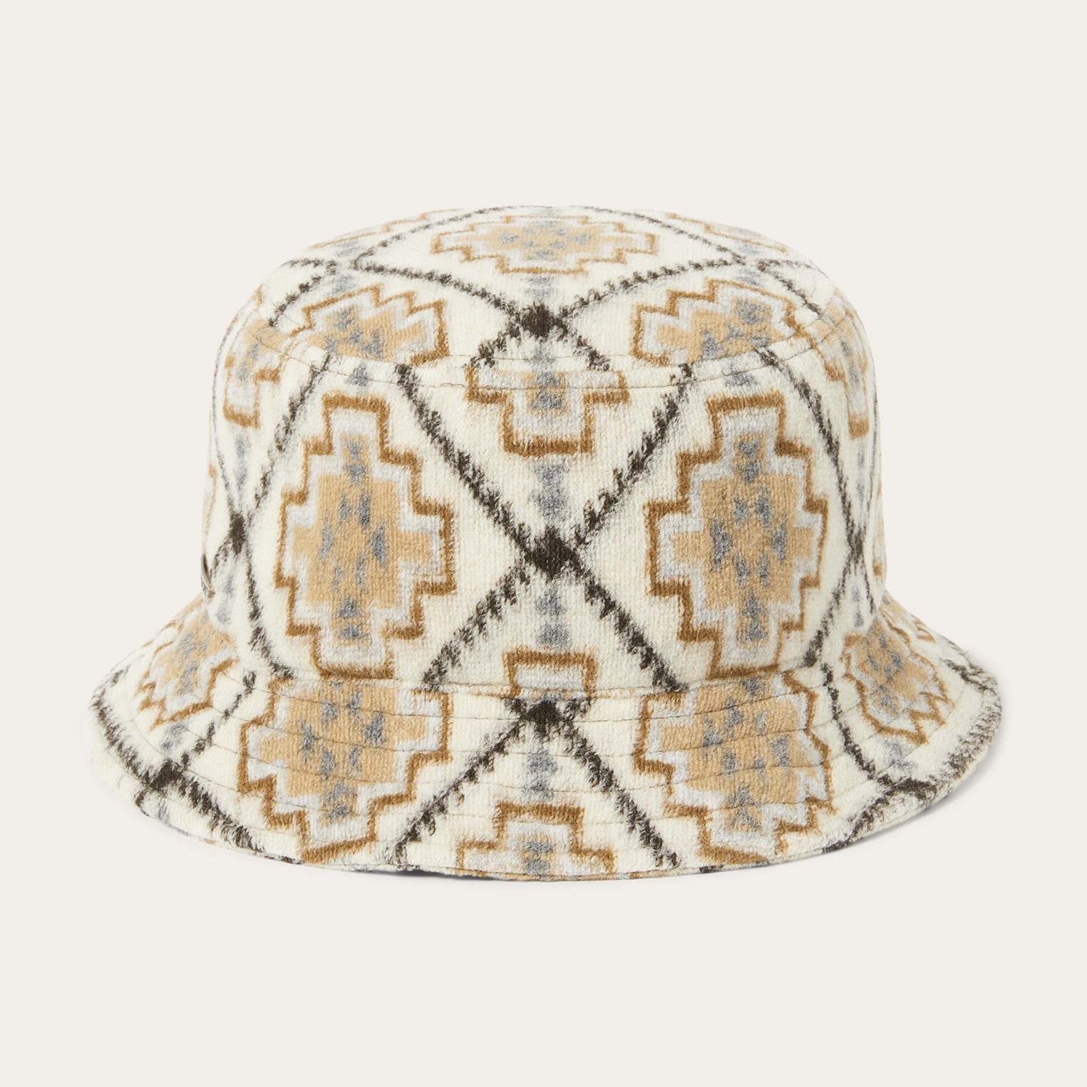 Navajo Jersey Bucket Hat Off White / Beige | Stetson Hats