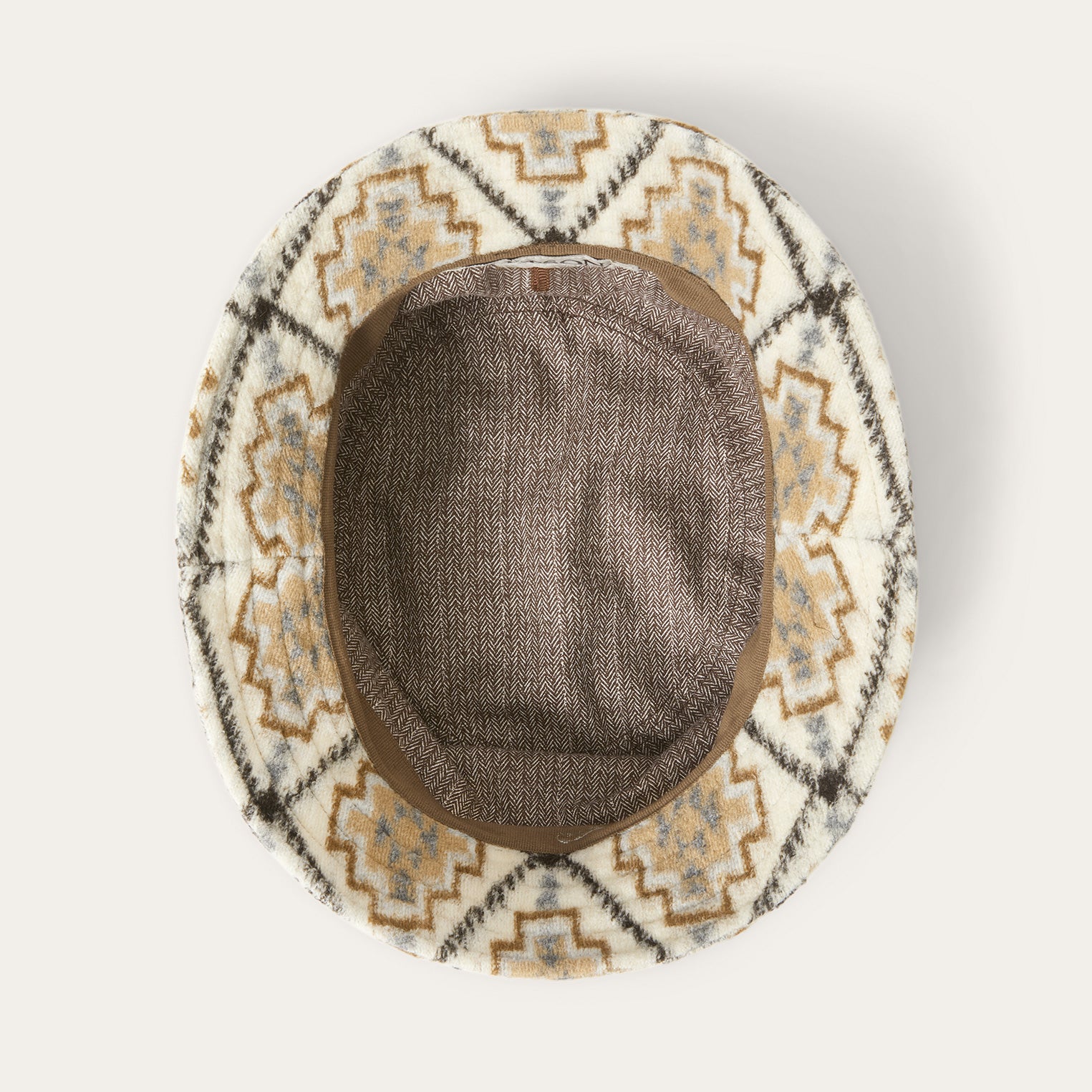 Navajo Jersey Bucket Hat Off White / Beige | Stetson Hats