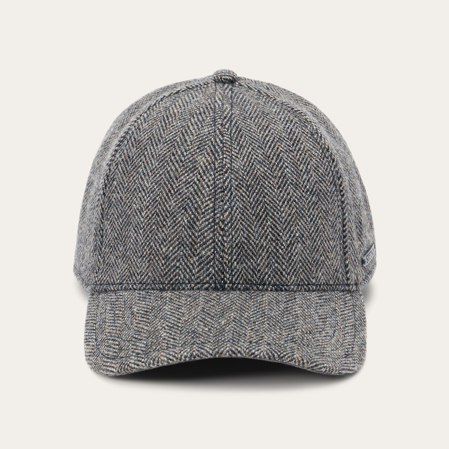 Wool Herringbone Baseball Cap Anthra Melange Herringbone | Stetson Hats