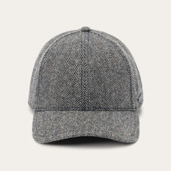 Wool Herringbone Baseball Cap Anthra Melange Herringbone | Stetson Hats