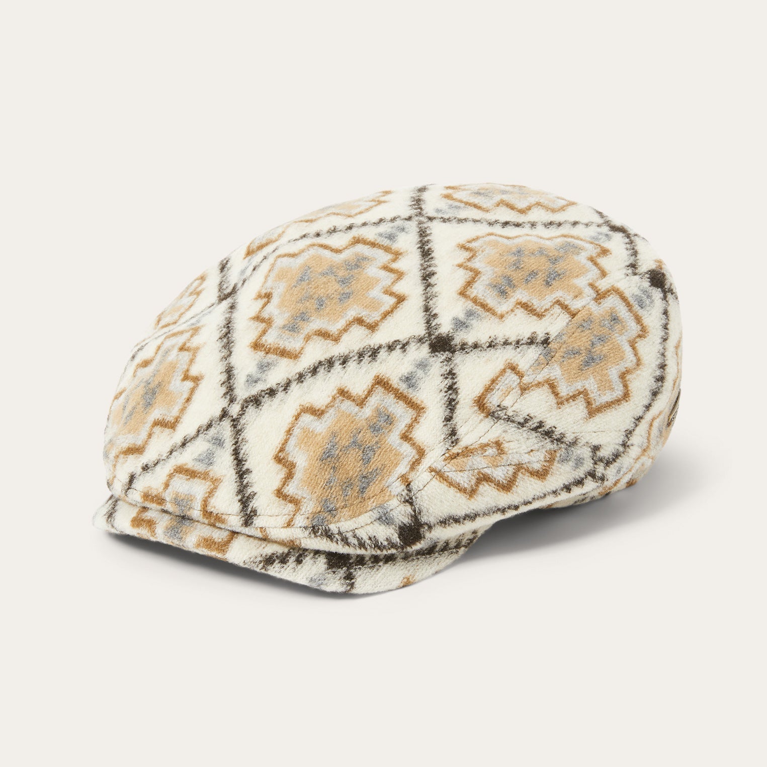 Navajo Jersey Driver Cap Off White / Beige | Stetson Hats