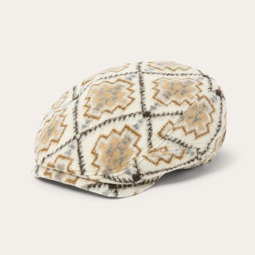 Navajo Jersey Driver Cap Off White / Beige | Stetson Hats
