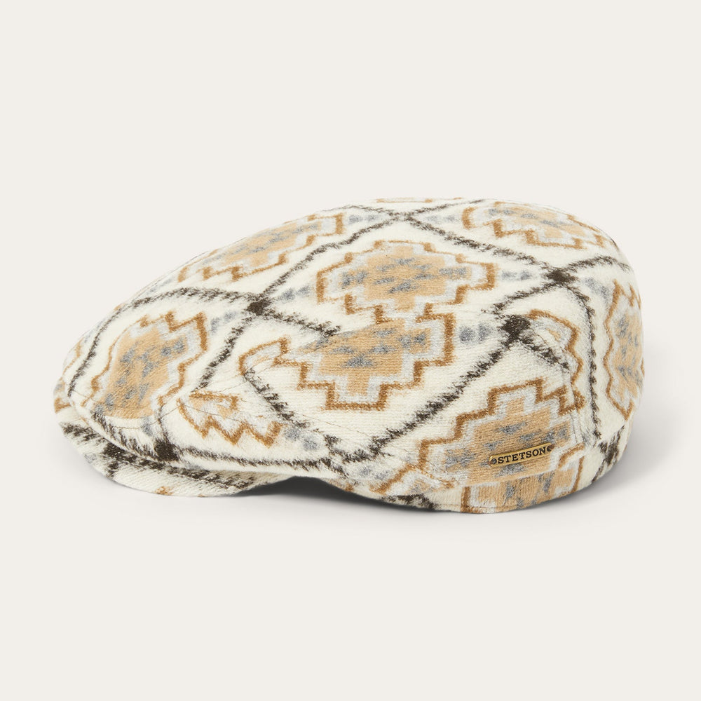 Navajo Jersey Driver Cap Off White / Beige | Stetson Hats