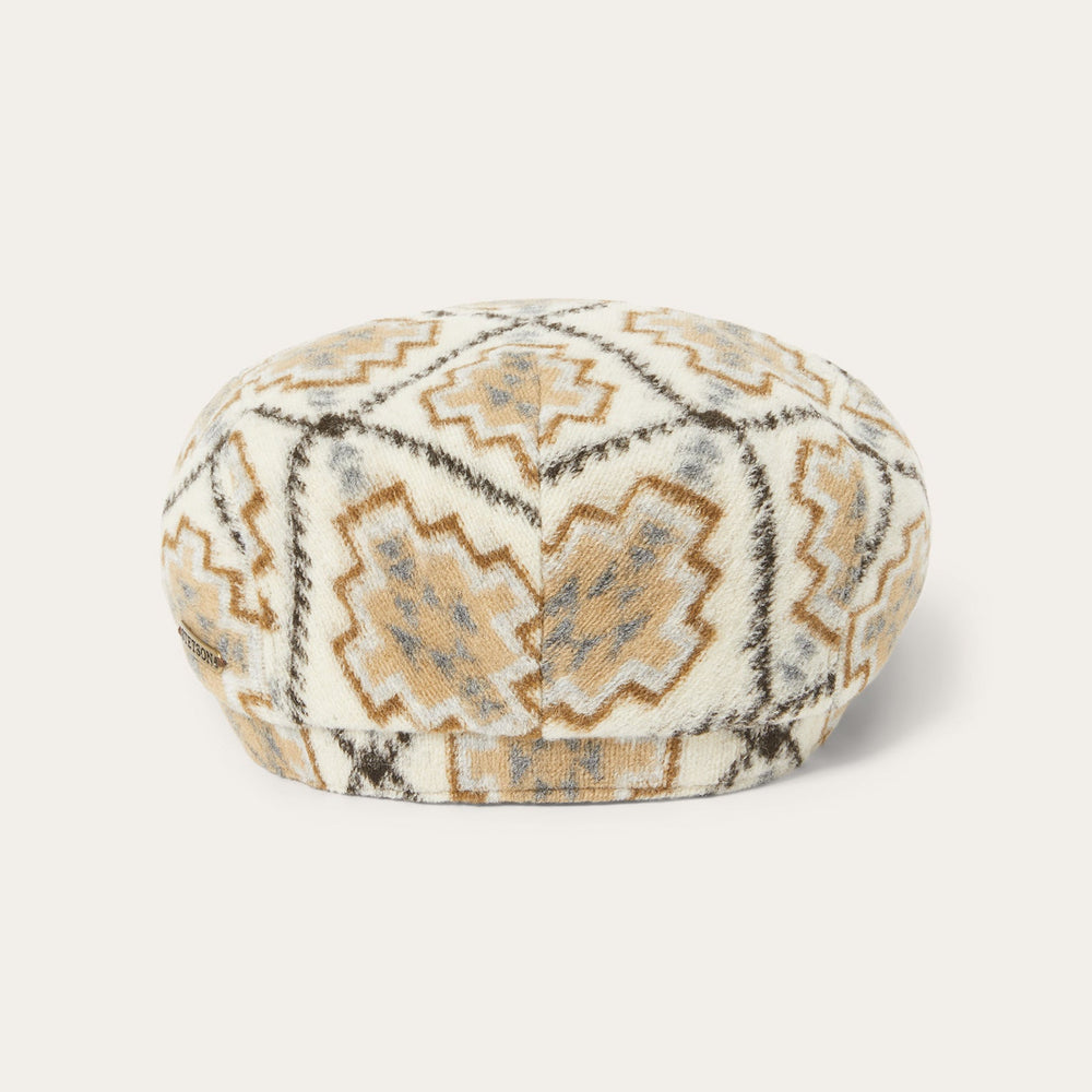 Navajo Jersey Driver Cap Off White / Beige | Stetson Hats