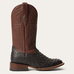 Dillon Ostrich Boots Black | Stetson
