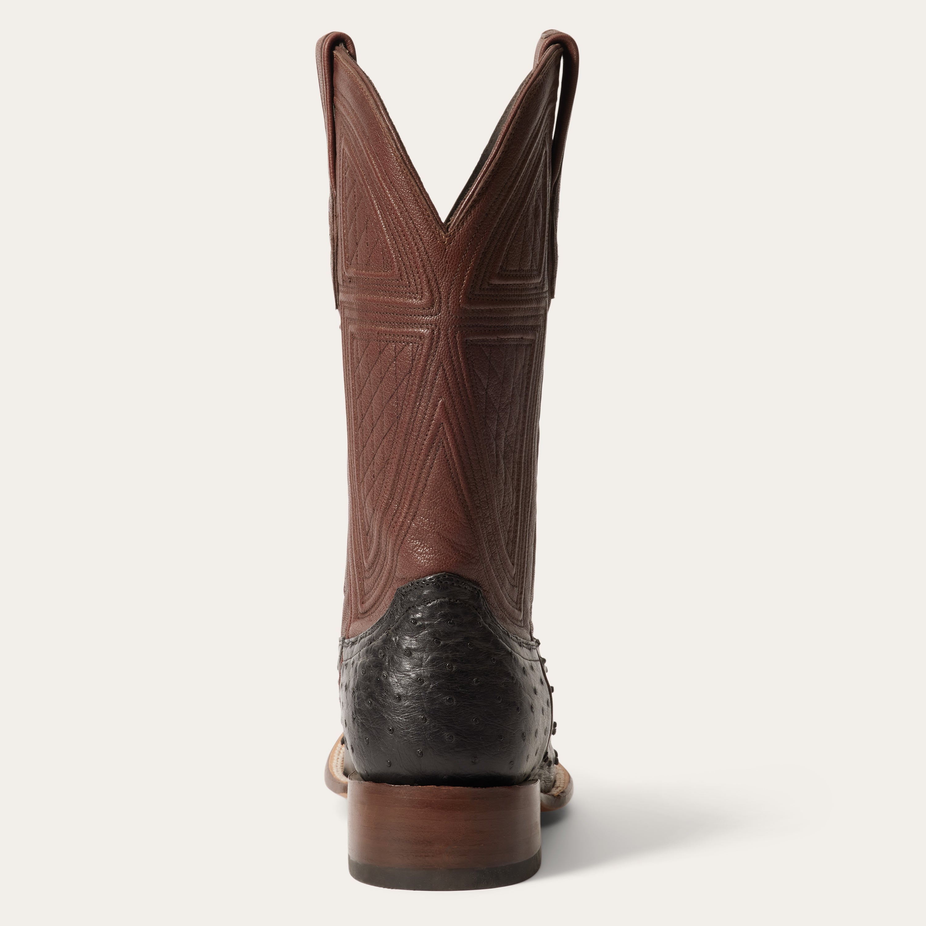 Dillon Ostrich Boots Black | Stetson