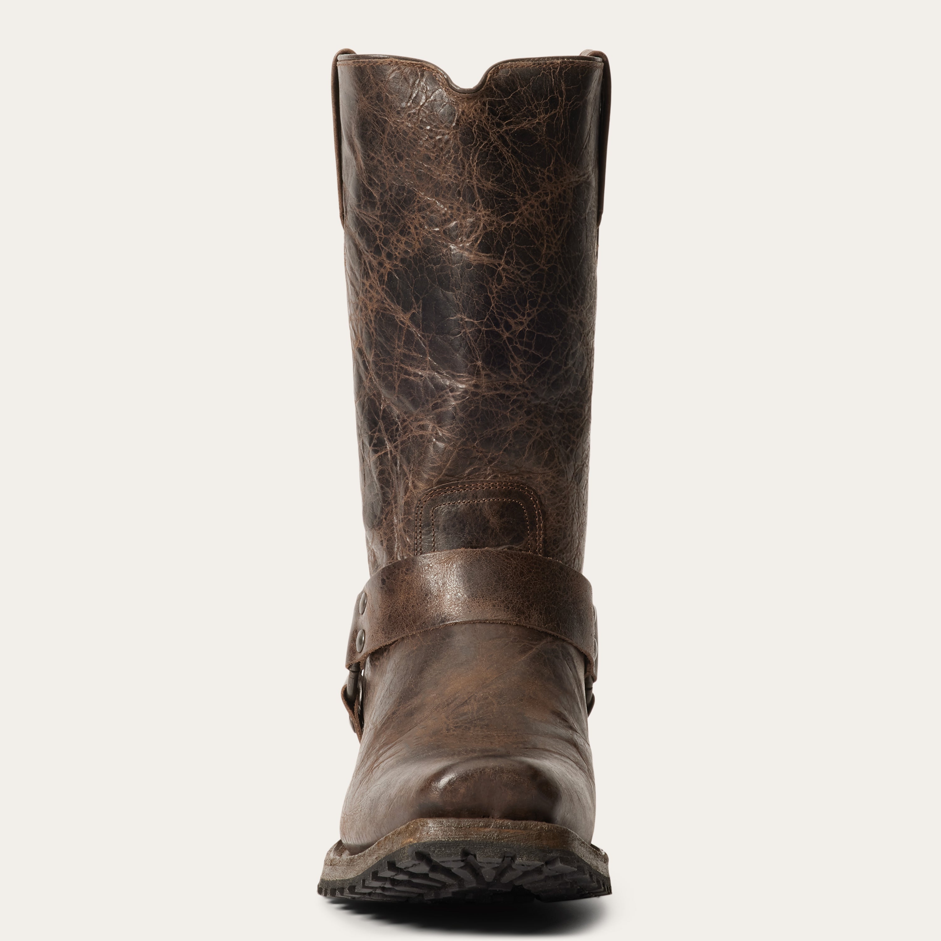 Heritage Harness Boots Waxed Dark Brown | Stetson