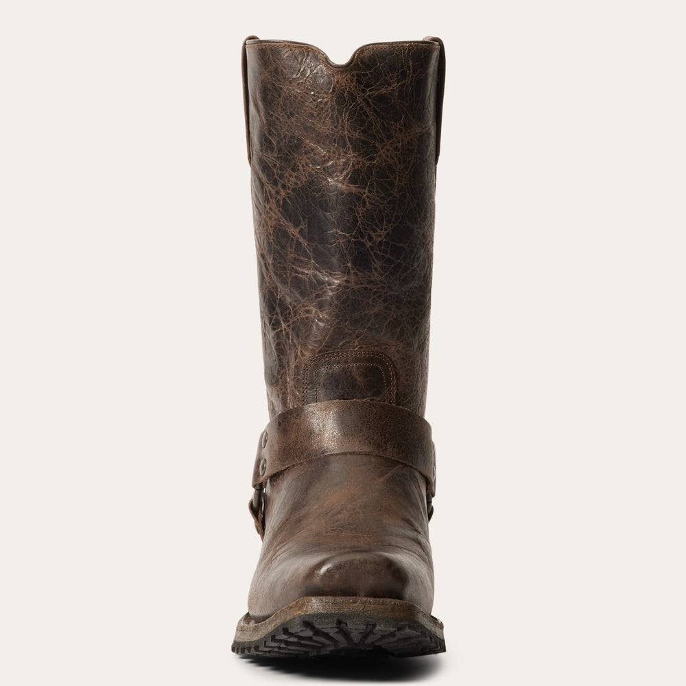 Heritage Harness Boots Waxed Dark Brown | Stetson