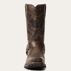 Heritage Harness Boots Waxed Dark Brown | Stetson