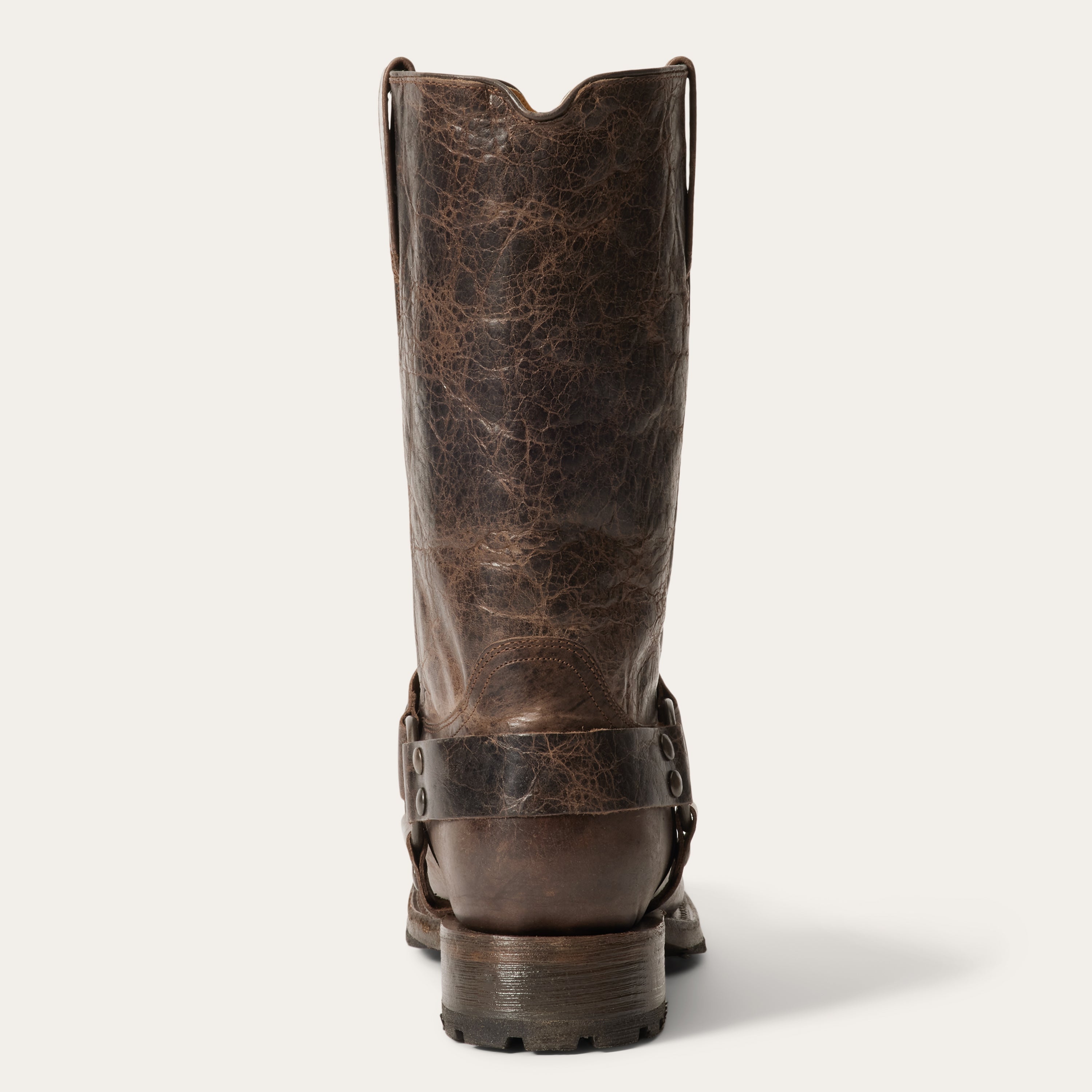Heritage Harness Boots Waxed Dark Brown | Stetson