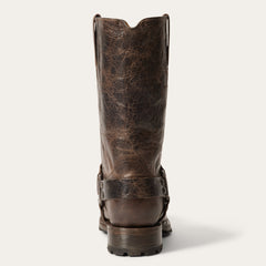 Heritage Harness Boots Waxed Dark Brown | Stetson