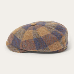 Wool Check Hatteras Cognac/Sand/Blue | Stetson Hats