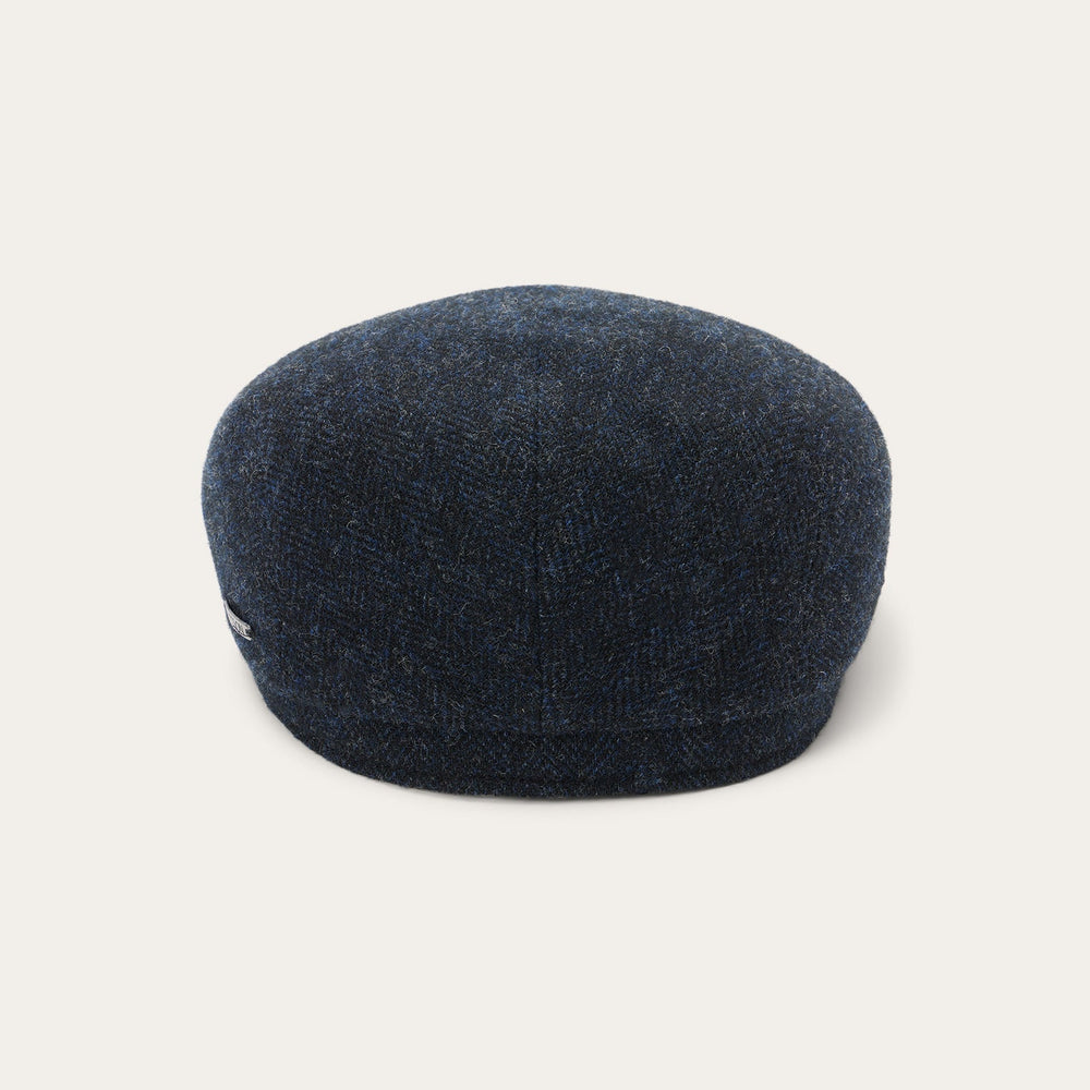 Wool Herringbone Driver Cap Dark Navy Herringbone | Stetson Hats