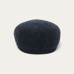 Wool Herringbone Driver Cap Dark Navy Herringbone | Stetson Hats