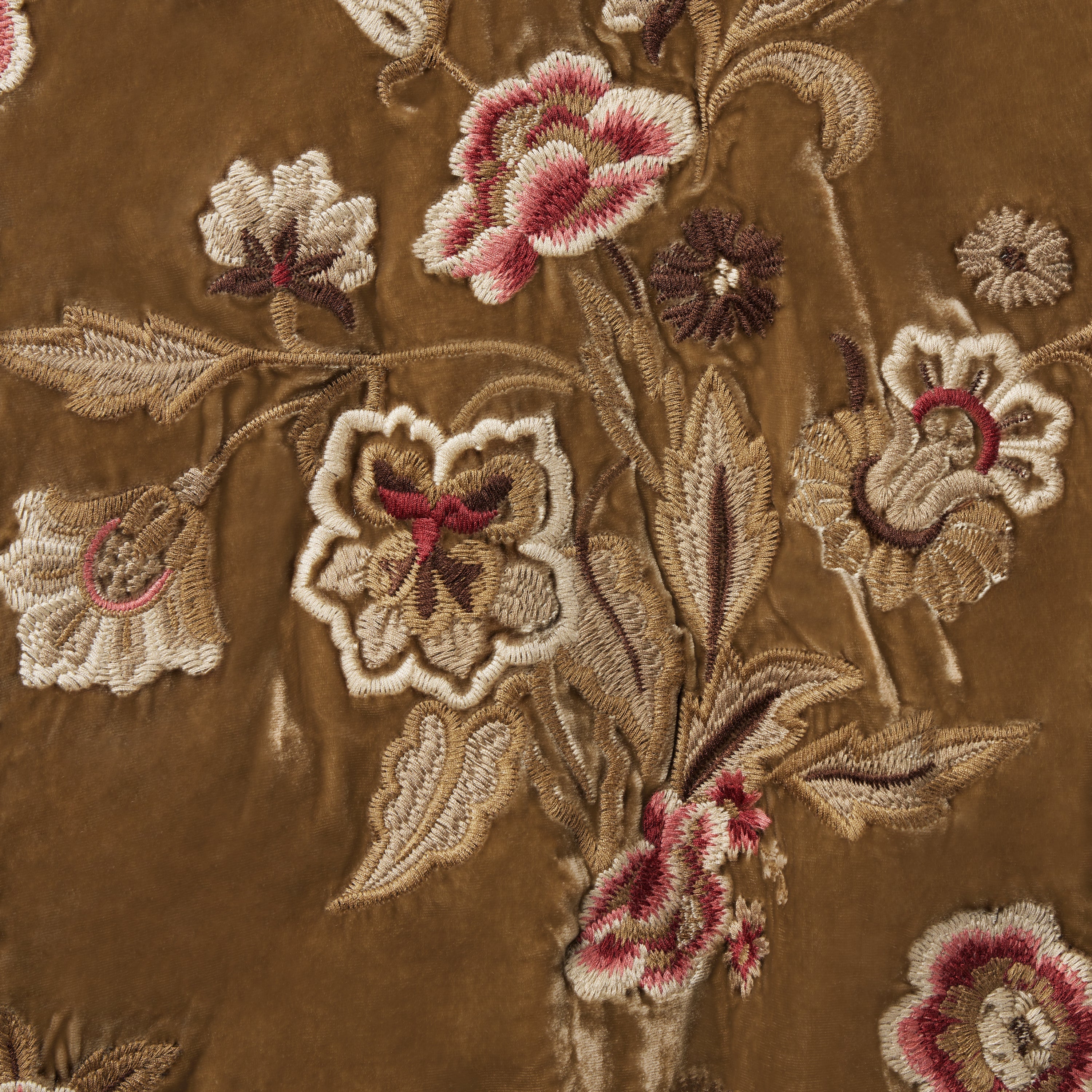 Embroidered Velvet Bomber Jacket Copper | Stetson Women