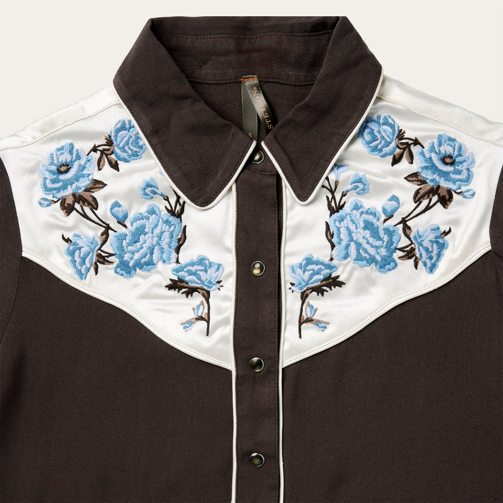 Embroidered Western Shirt Brown | Stetson Women