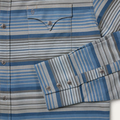 Serape Stripe Western Shirt Blue | Stetson Men