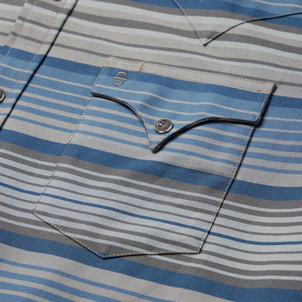 Serape Stripe Western Shirt Blue | Stetson Men