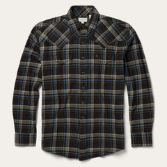 Brown Plaid Flannel Western Shirt Brown | Stetson Men