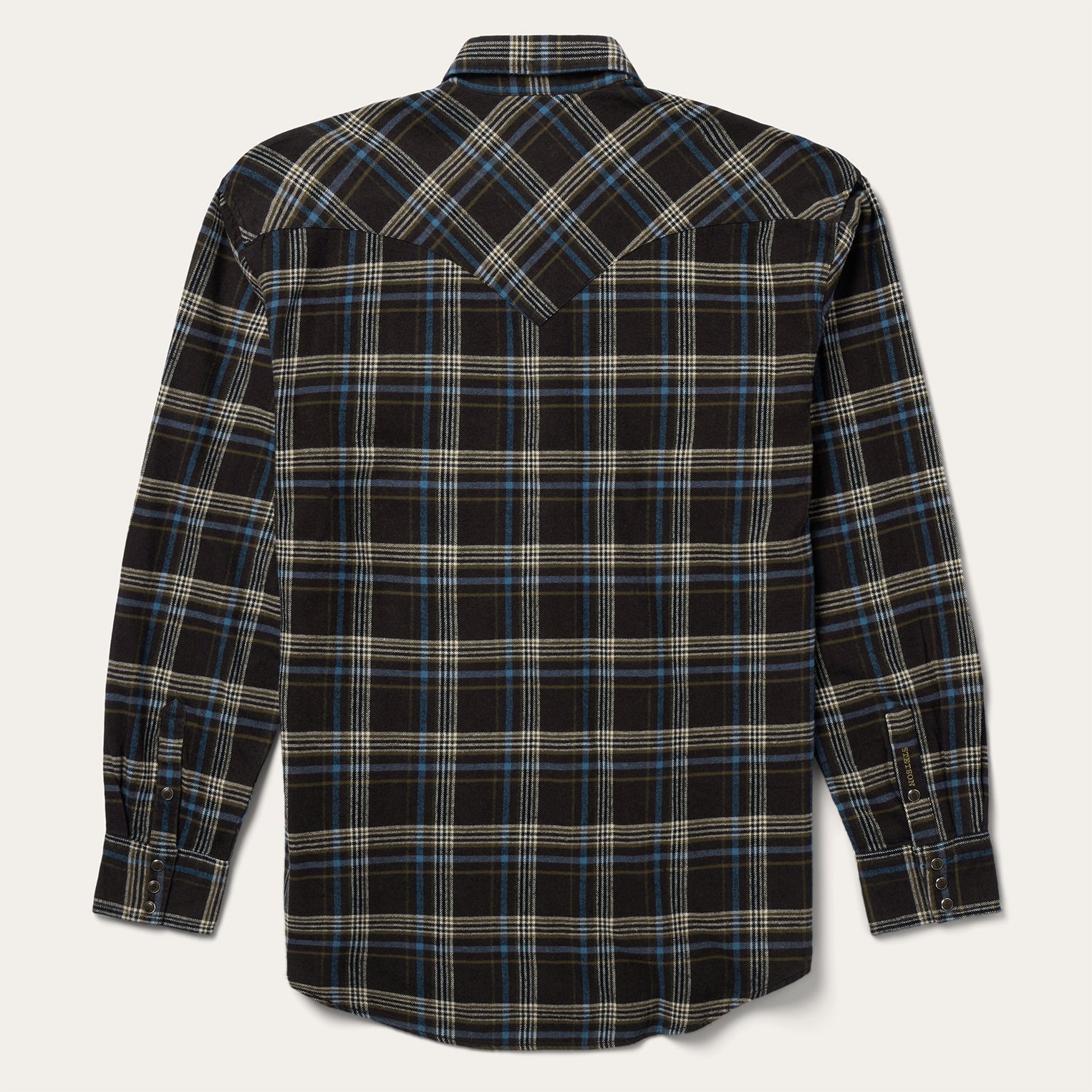 Brown Plaid Flannel Western Shirt Brown | Stetson Men
