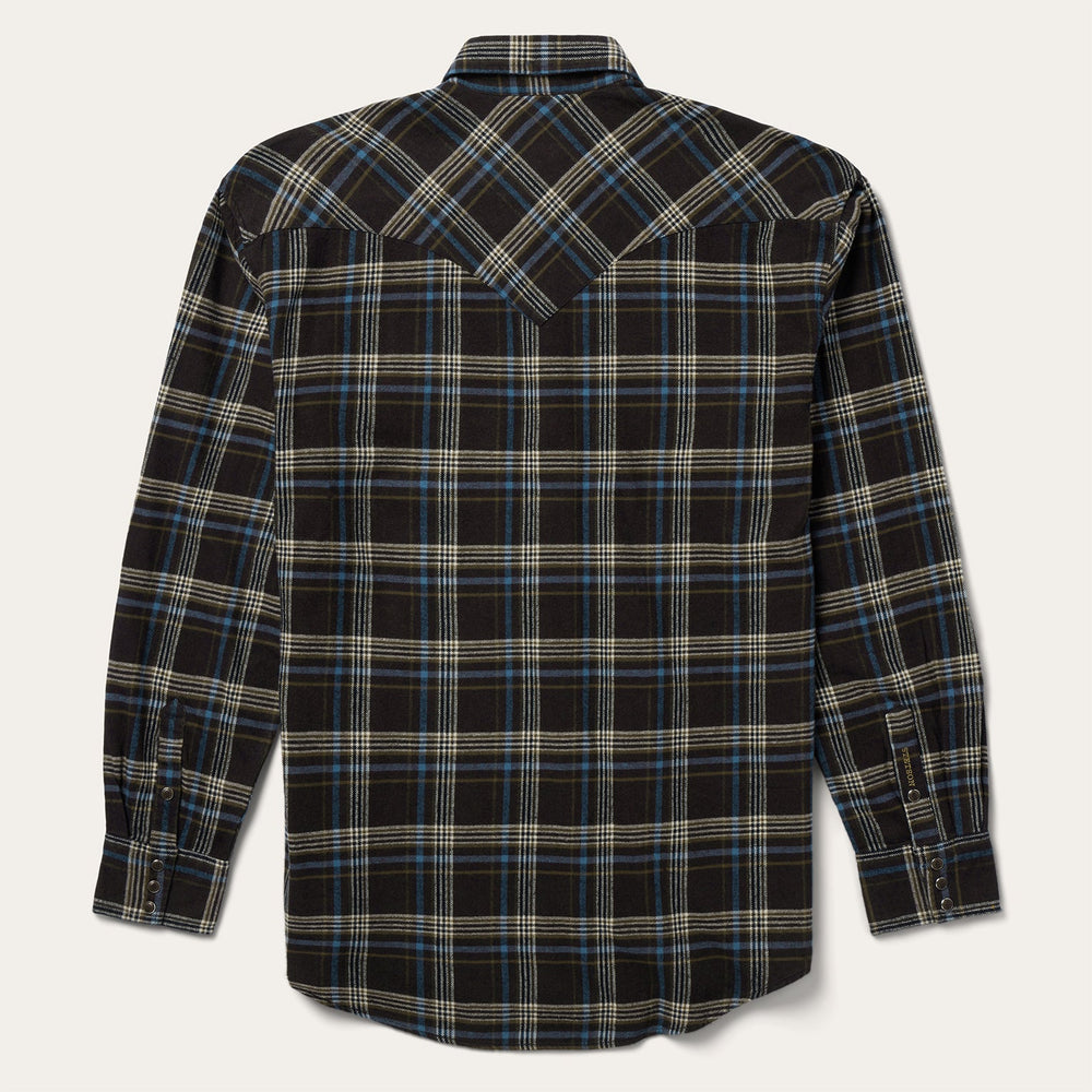 Brown Plaid Flannel Western Shirt Brown | Stetson Men