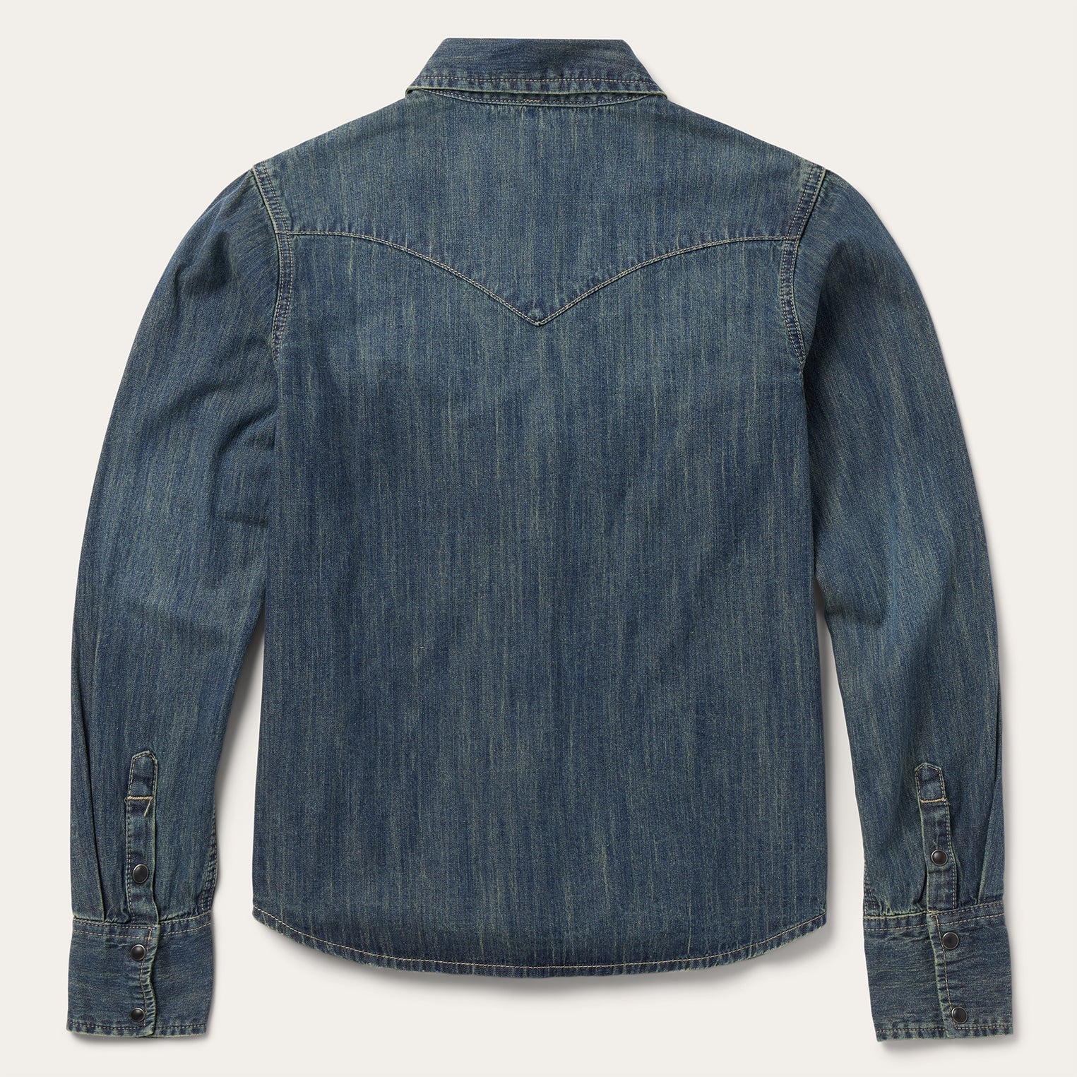 Dirty Denim Boyfriend Fit Shirt Blue | Stetson Women