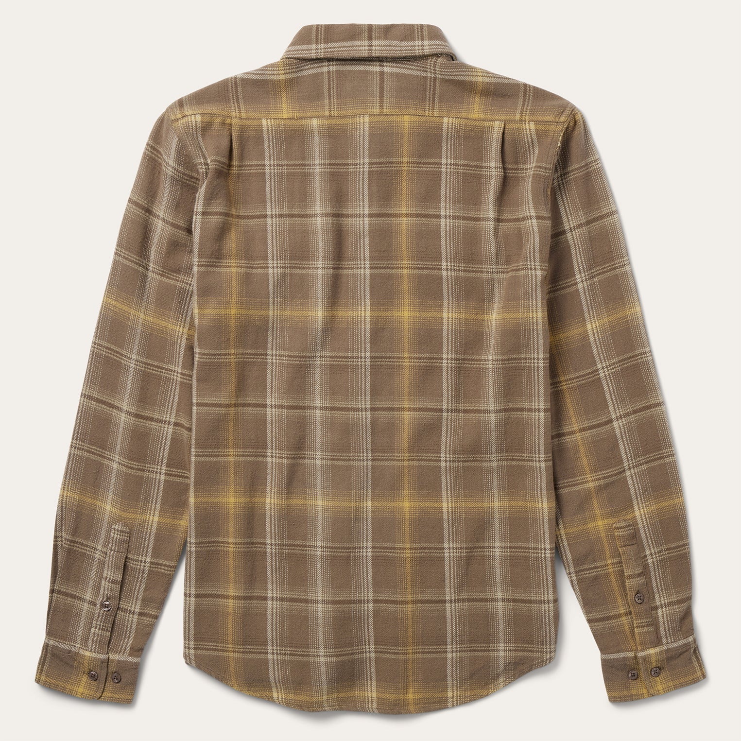 Brown Flannel Button-Front Shirt Brown | Stetson Men