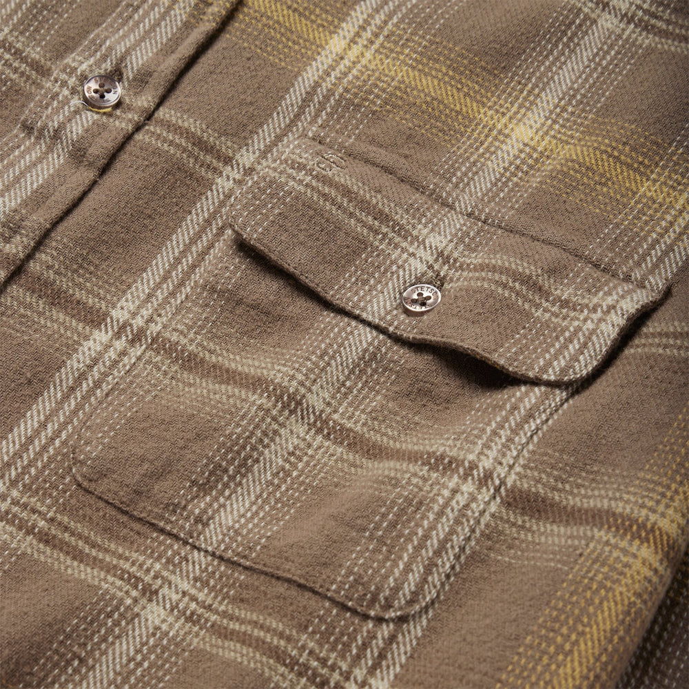 Brown Flannel Button-Front Shirt Brown | Stetson Men