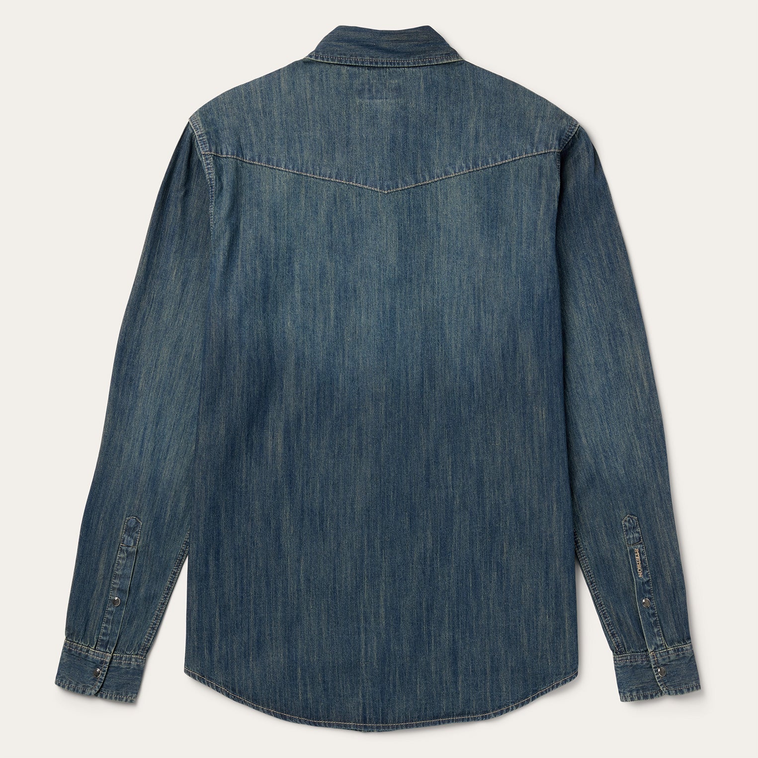 Dark Denim Western Shirt Blue | Stetson Men