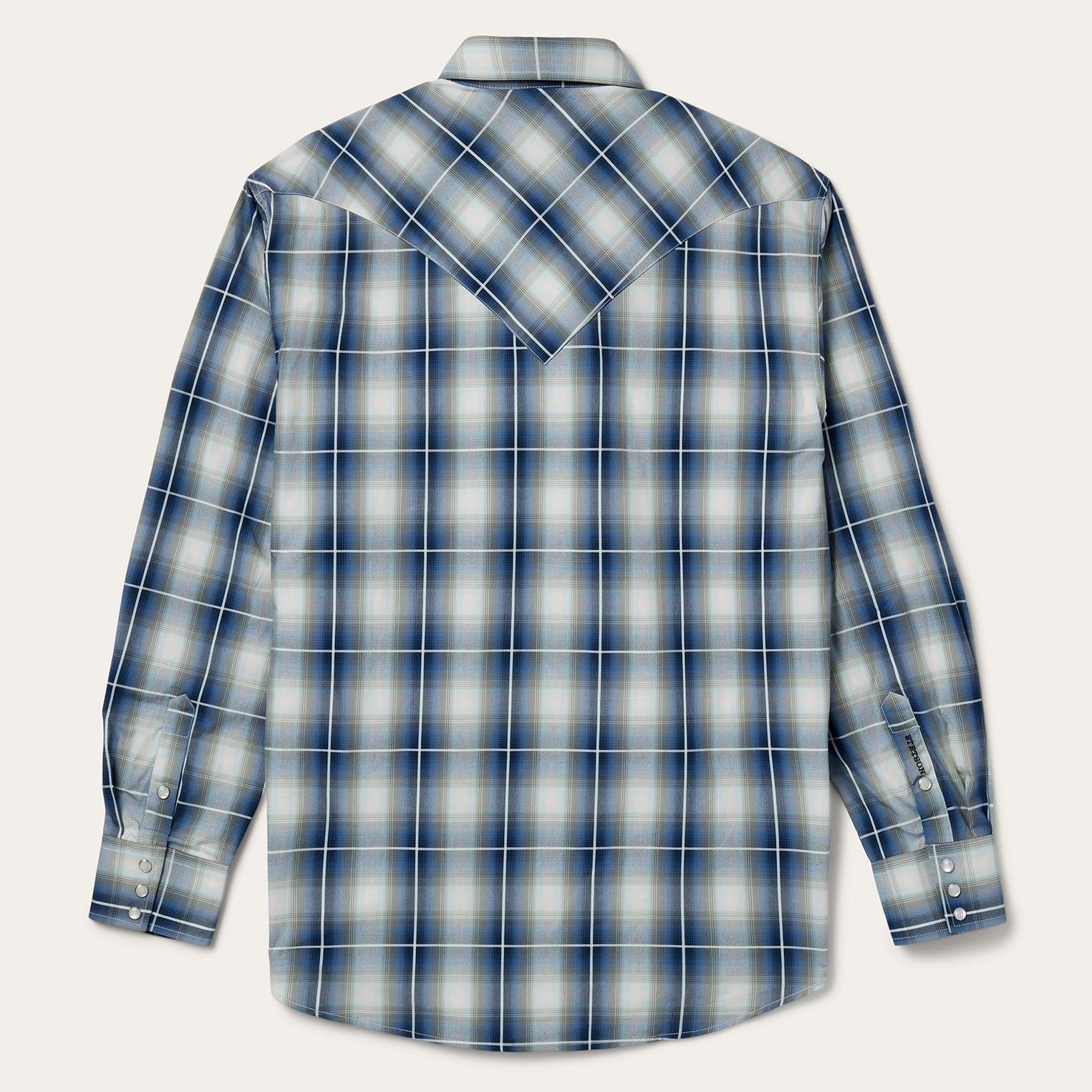 Crystal Plaid Western Shirt Blue | Stetson Men