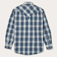 Crystal Plaid Western Shirt Blue | Stetson Men