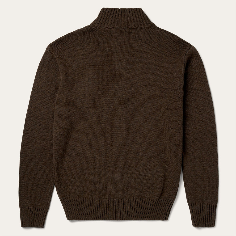 Ombre Border Stripe Cardigan Brown | Stetson Men