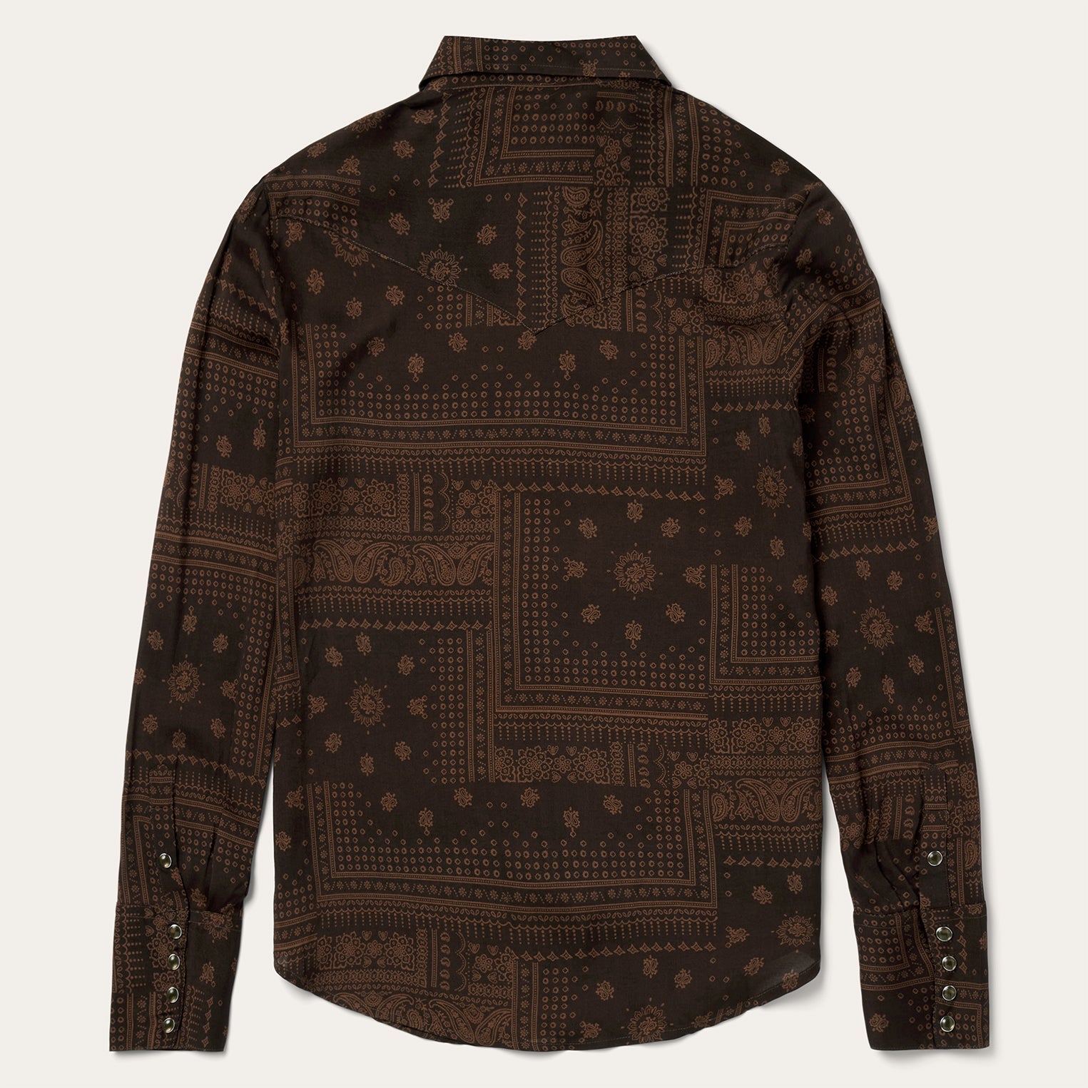 Patchwork Bandana Print Shirt Brown | Stetson Women