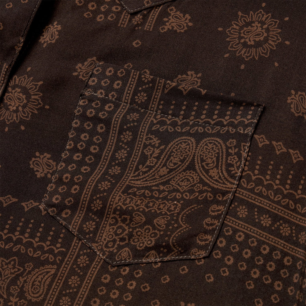 Patchwork Bandana Print Shirt Brown | Stetson Women