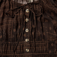 Patchwork Bandana Print Dress Brown | Stetson Women