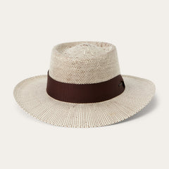 Double Bogey Raffia Straw Hat Natural Brown | Stetson Hats