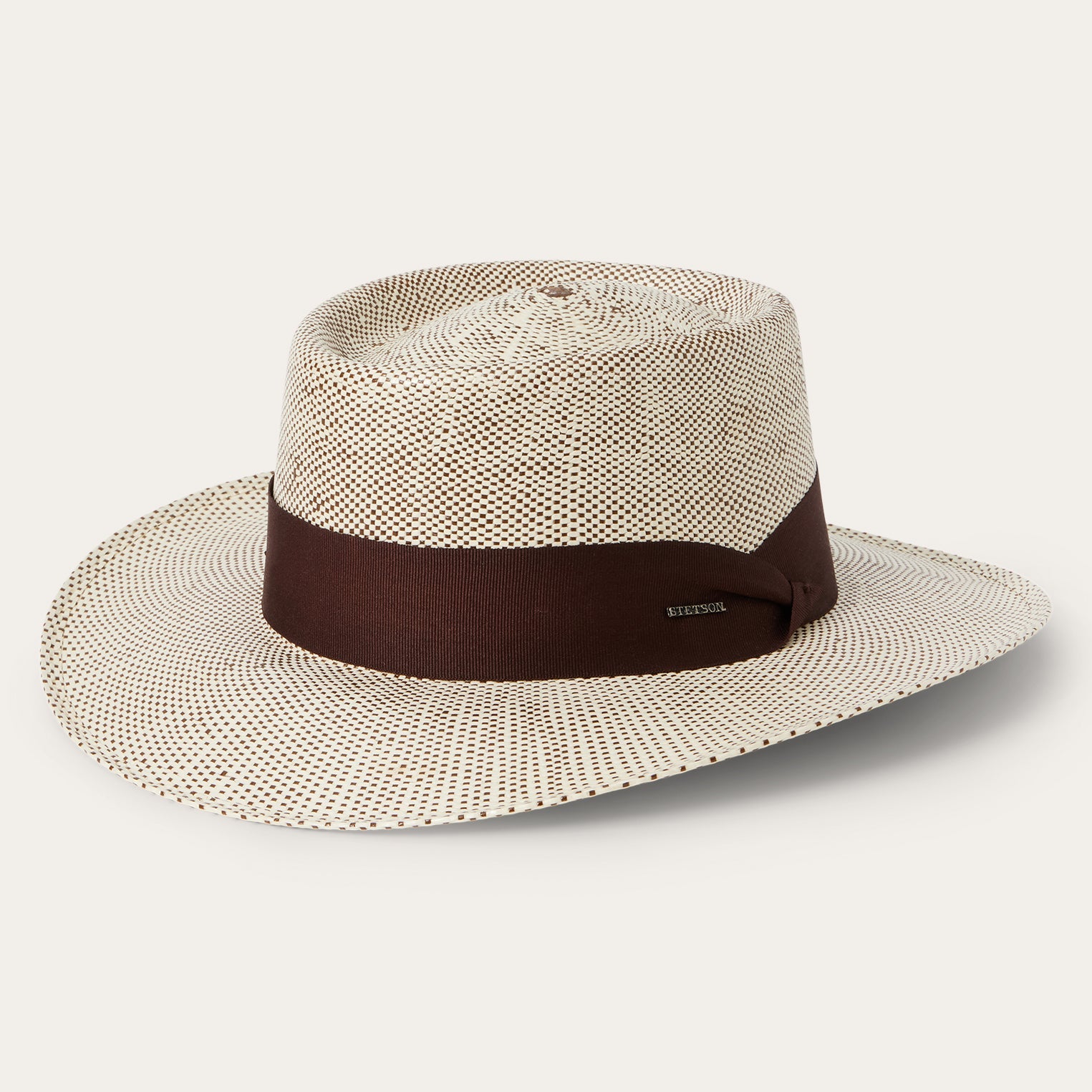 Double Bogey Raffia Straw Hat Natural Brown | Stetson Hats