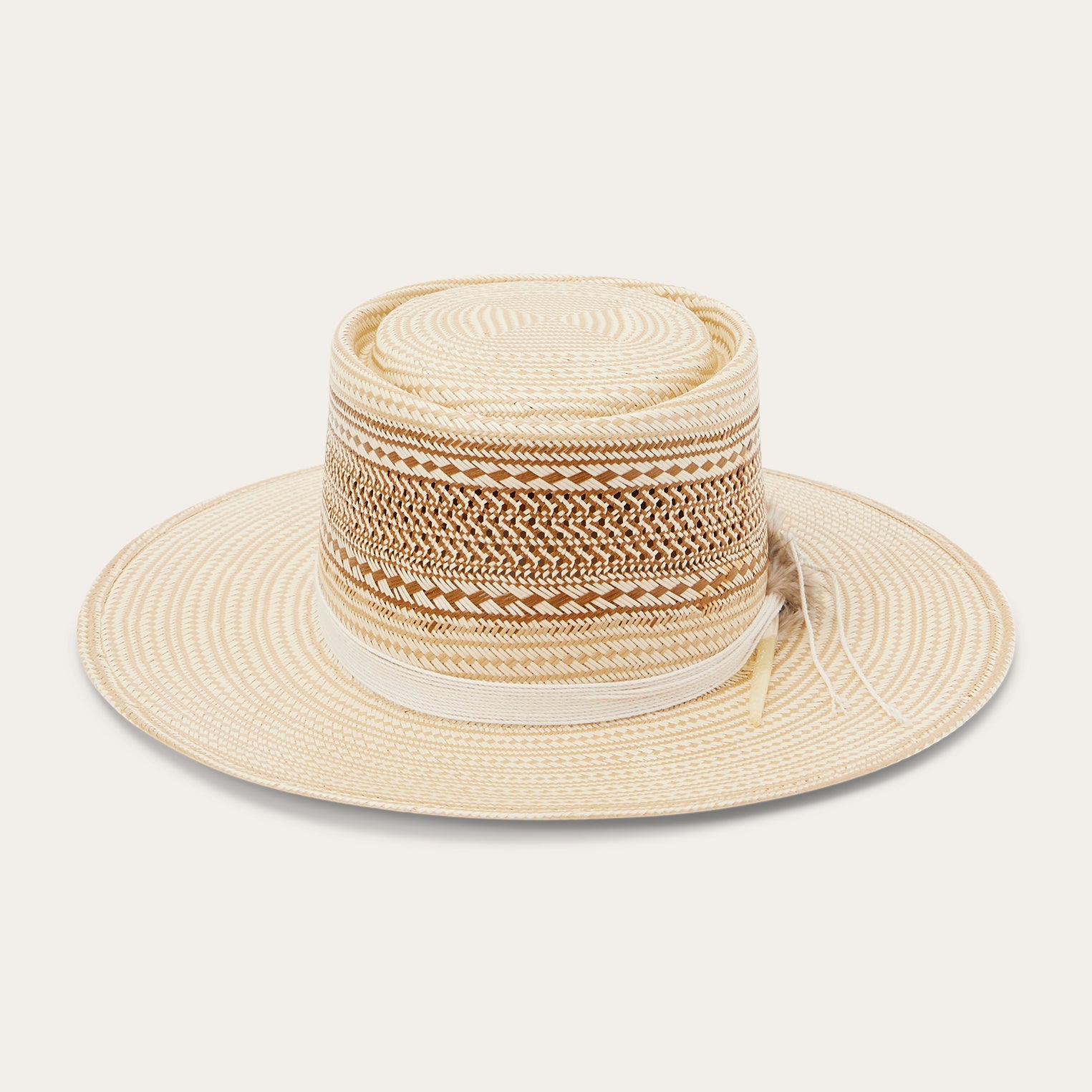 Batterson Straw Hat Natural/Tan | Stetson Hats
