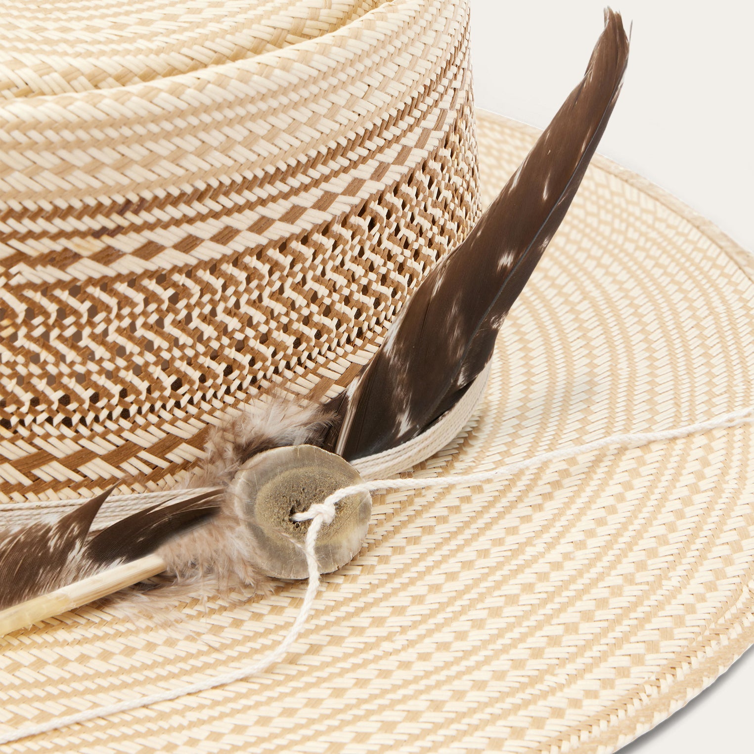 Batterson Straw Hat Natural/Tan | Stetson Hats