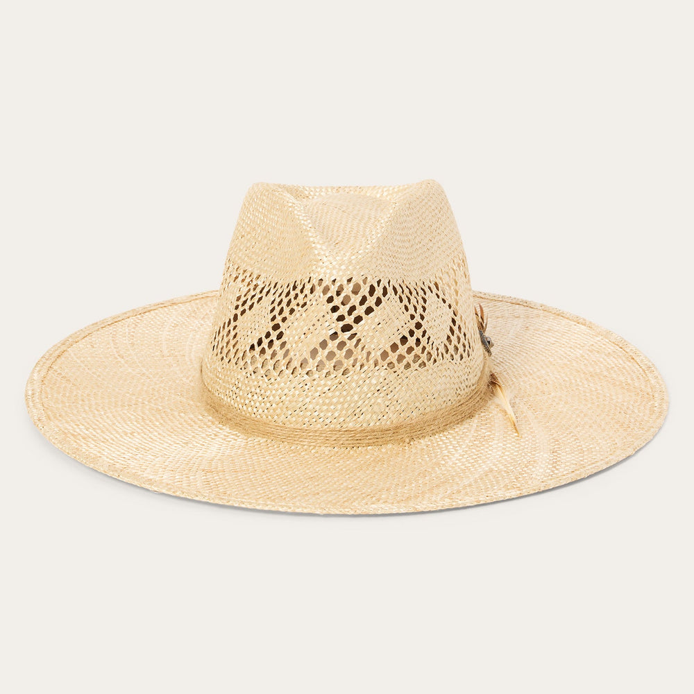 Chorus Straw Flat Brim Hat Natural | Stetson Hats