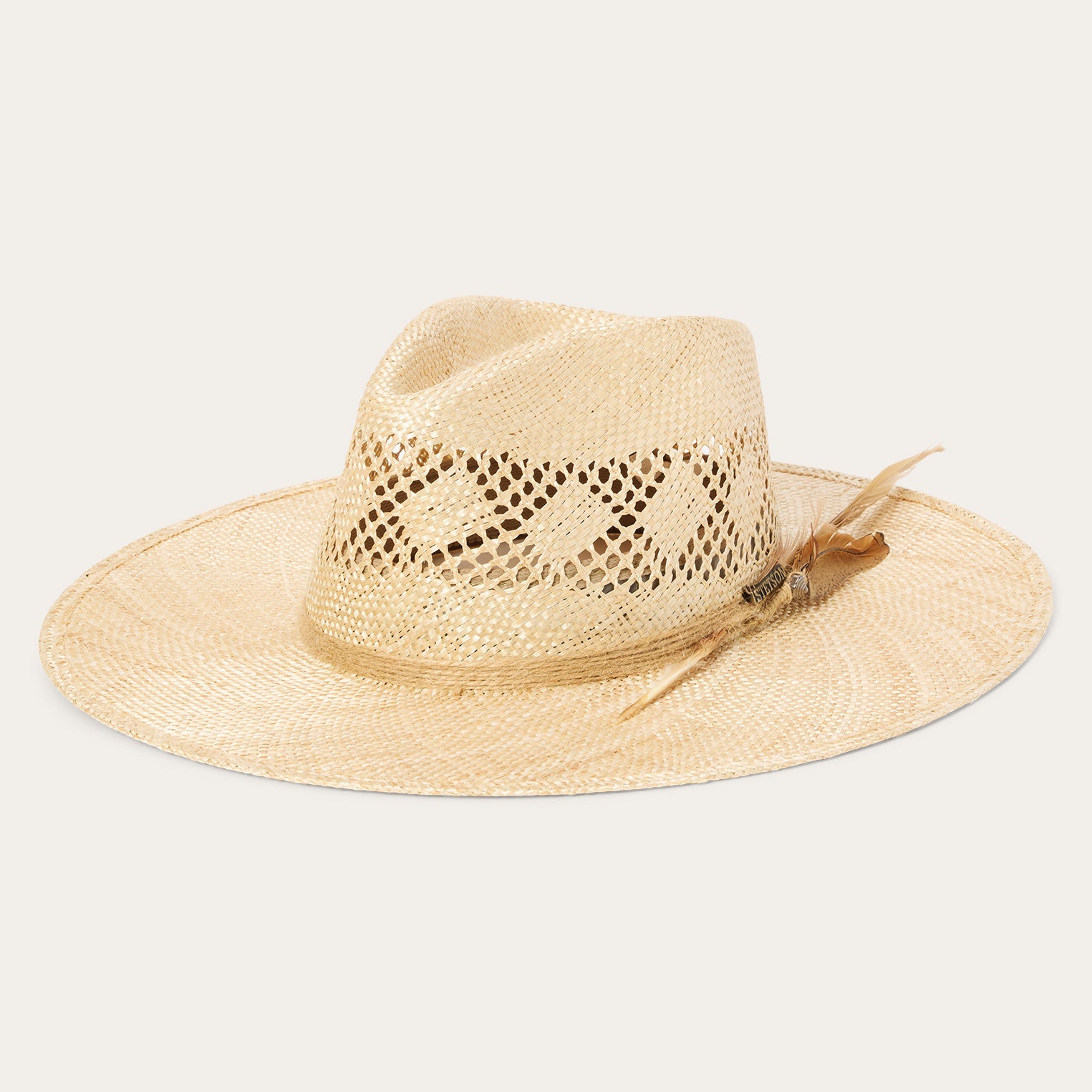 Chorus Straw Flat Brim Hat Natural | Stetson Hats