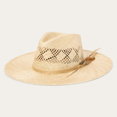 Chorus Straw Flat Brim Hat Natural | Stetson Hats
