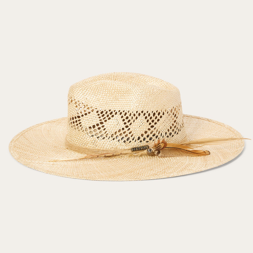 Chorus Straw Flat Brim Hat Natural | Stetson Hats