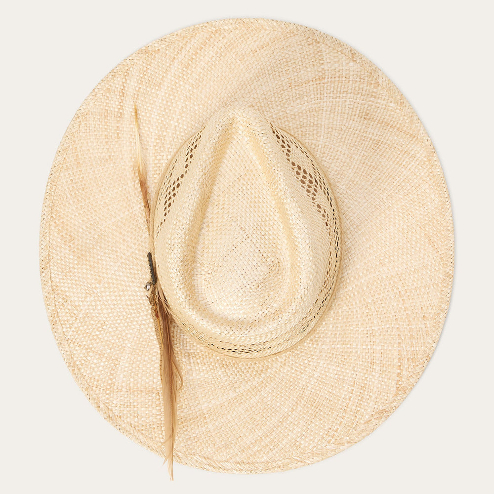 Chorus Straw Flat Brim Hat Natural | Stetson Hats