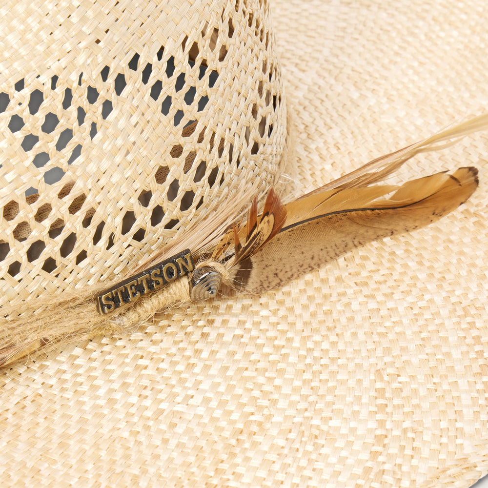 Chorus Straw Flat Brim Hat Natural | Stetson Hats