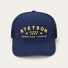 American Legend Trucker Cap Navy | Stetson Hats