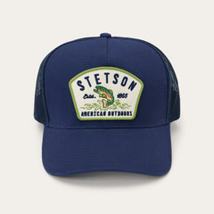 Fishing Patch Trucker Cap Navy | Stetson Hats