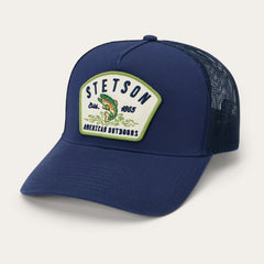 Fishing Patch Trucker Cap Navy | Stetson Hats