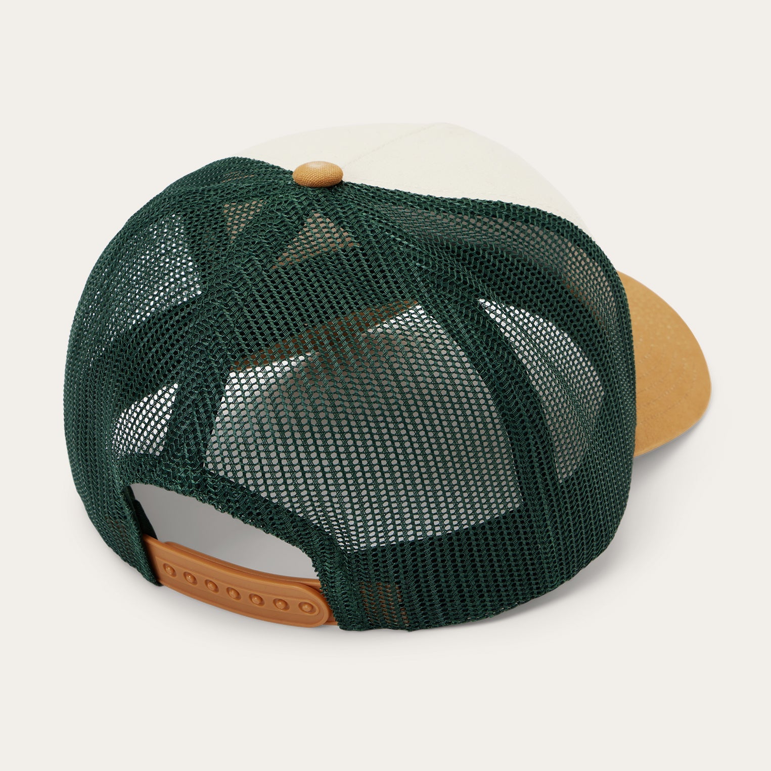 Fishing Patch Trucker Cap Off White / Tan / Green | Stetson Hats