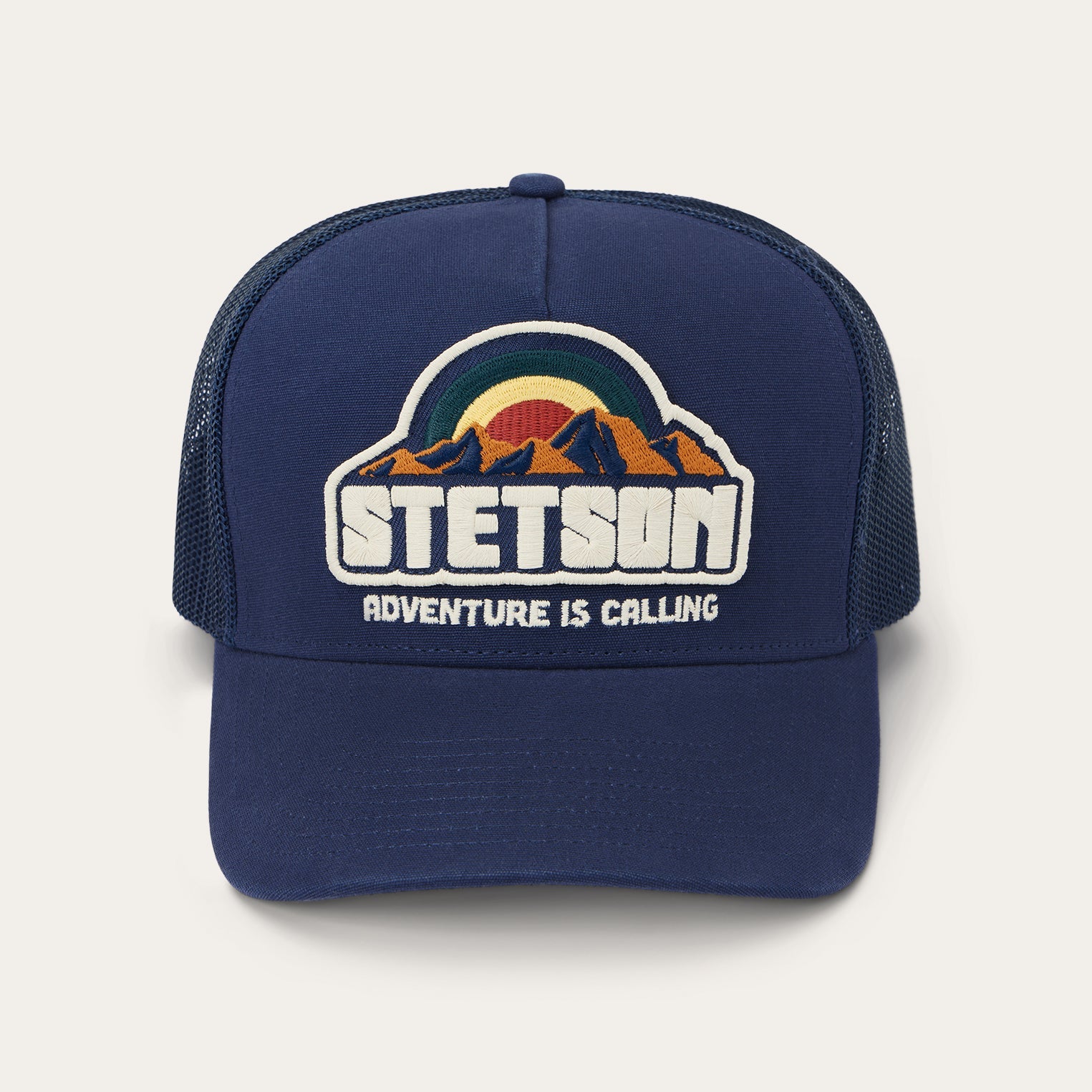 Mountain Sunset Trucker Cap Navy | Stetson Hats